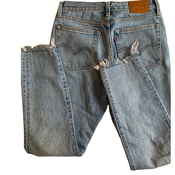 Levi’s: Wedgie The Icon Straight Jeans (Light Wash) - Picture 3 of 7
